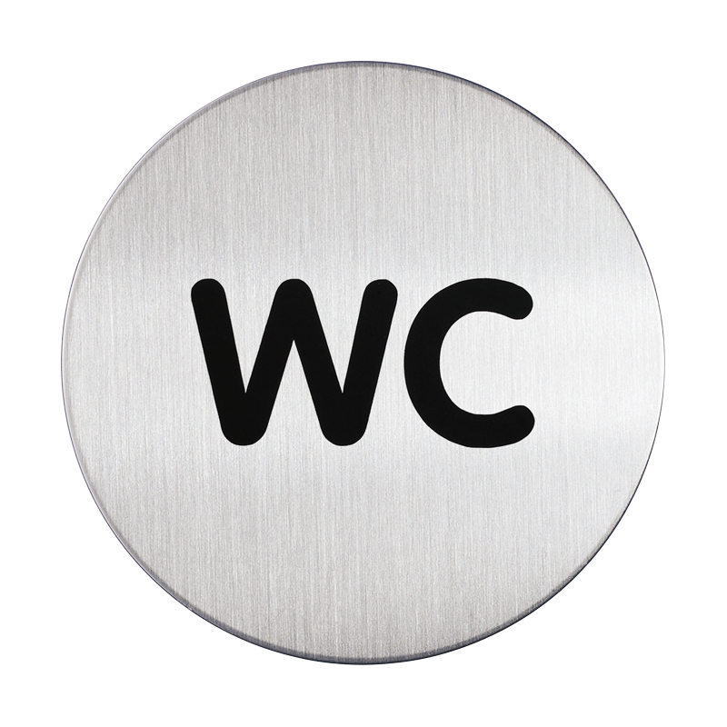 Symbolskilt Rund - WC - 1
