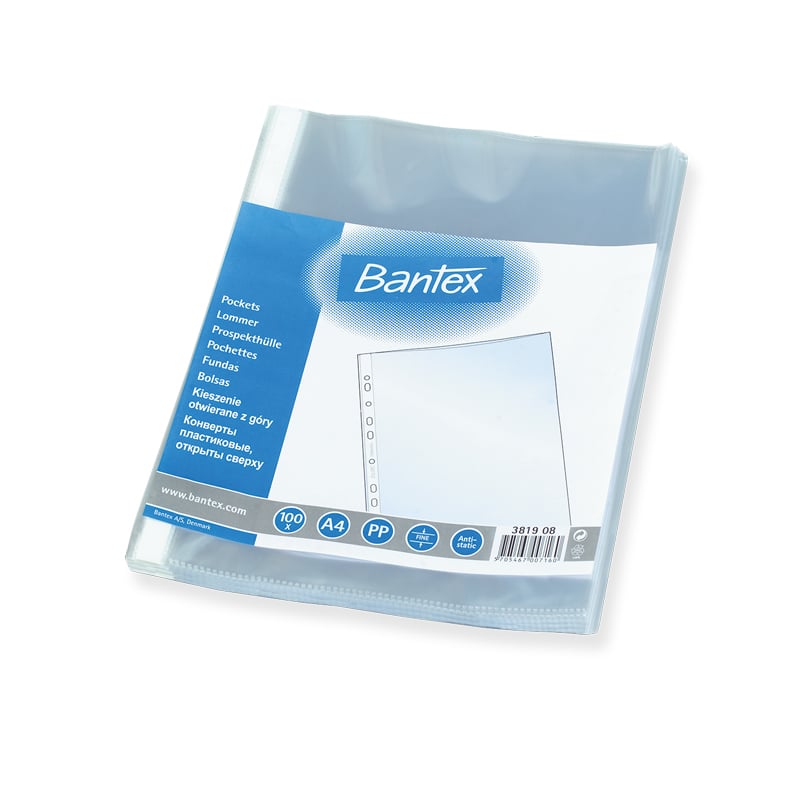 Plastlomme Bantex A4 Glassklare - 1