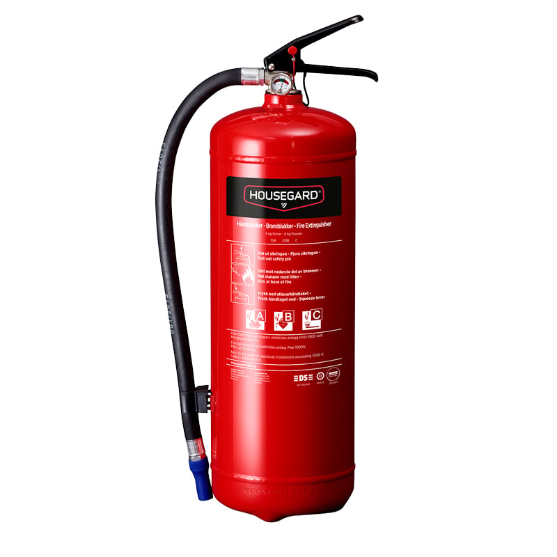 Brandsläckare pulver 6 kg Housegard NO/DK - 2
