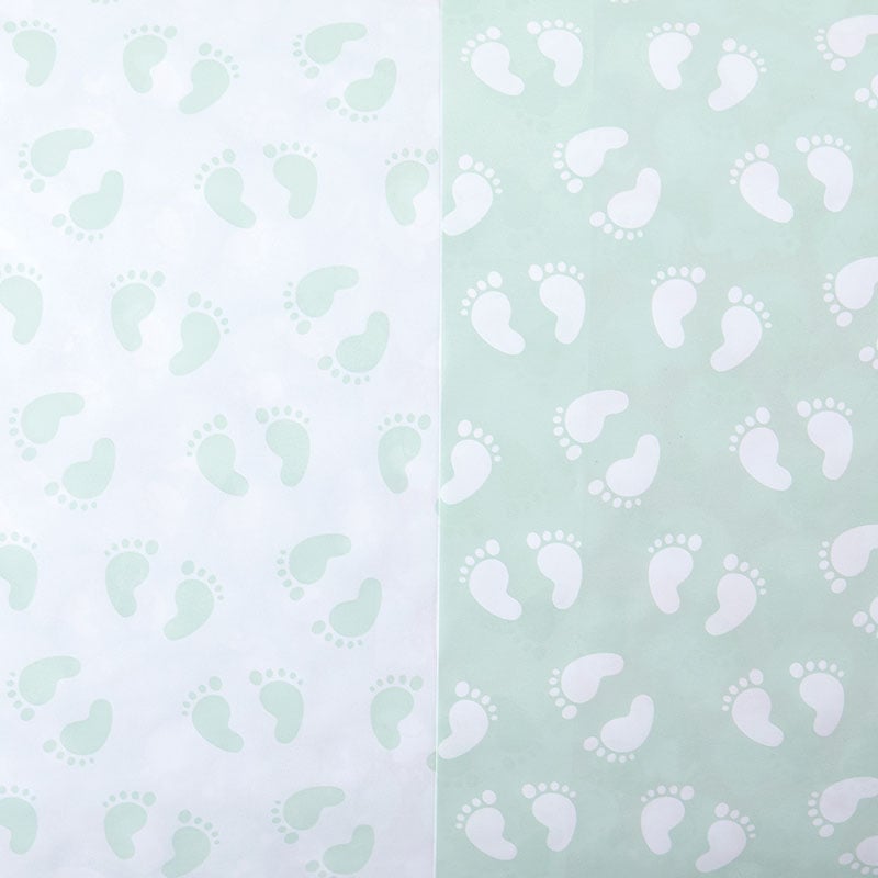 Gavepapir Baby Feets dobbelts.