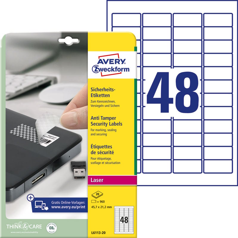 Avery Plomberingetiketter - 1