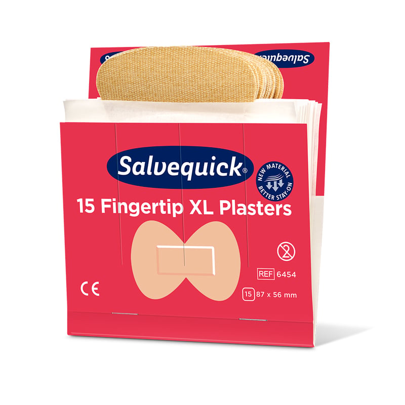 Salvequick Ekstra store fingertuppplaster / Refill - 1