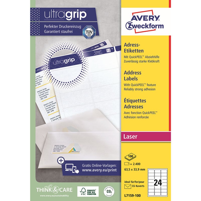 Avery adresseetiketter - 1