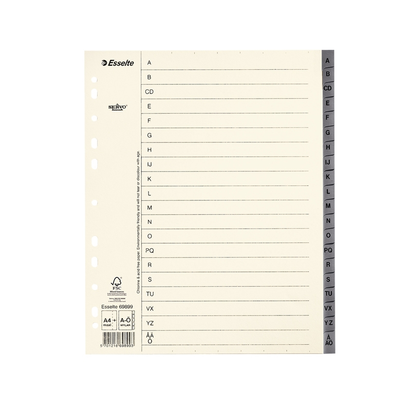 Papirregister System Servo A4+ - 2