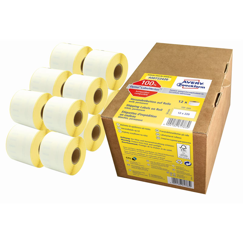 Oversett Avery etiketter til Dymo Labelwriter - 1