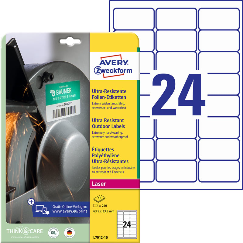 Avery etiketter Ekstrem - 3