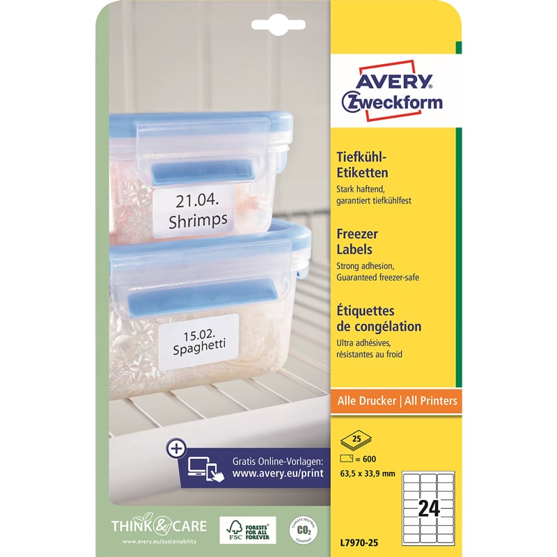 Avery Fryseetiketter - 1