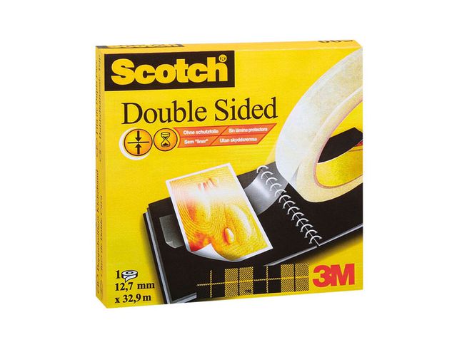 Dobbeltsidig tape Scotch 33m x 12mm - 1