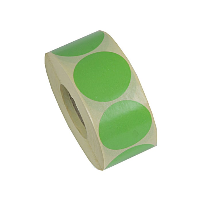 Rund etikett i lime - 1