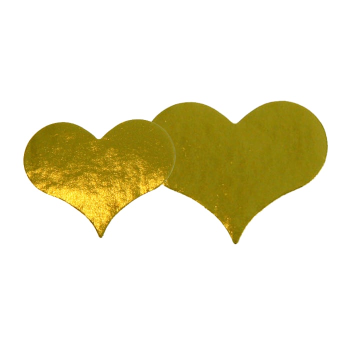 Etikett hjerte gull - 1