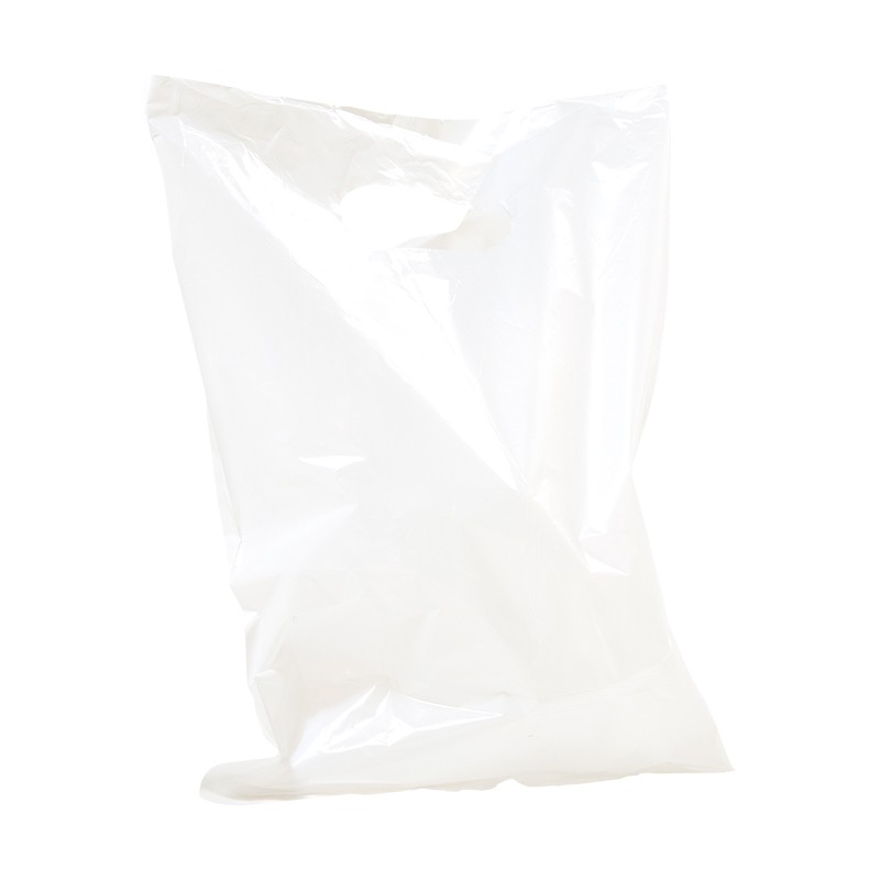 Plastpose blokkert hvit - 1