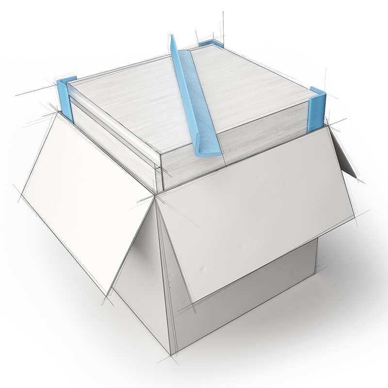 Nomapack l-profil selvklebende - 2