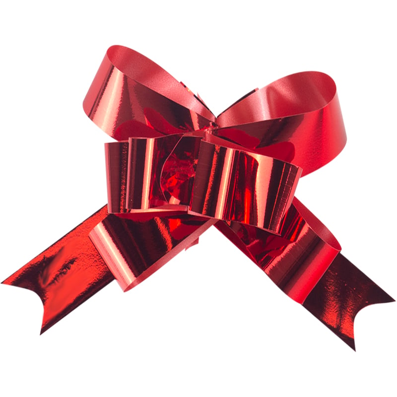 Dra-rosett metallic rød - 1