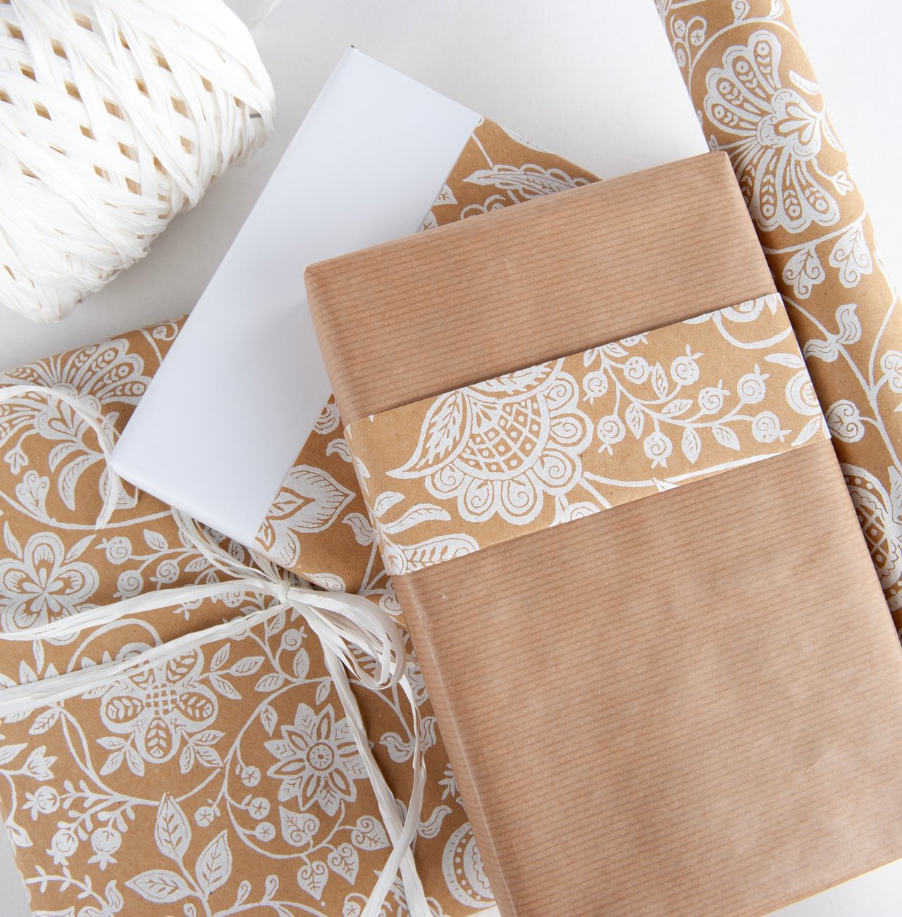 Gavepapir Florenz white - 2