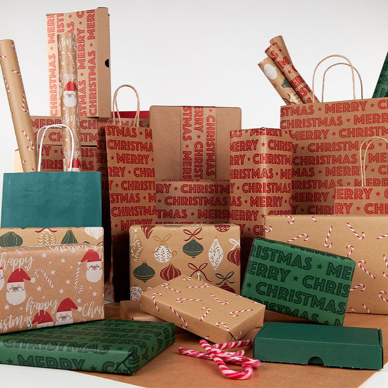 Gavepapir For X-mas Red - 3