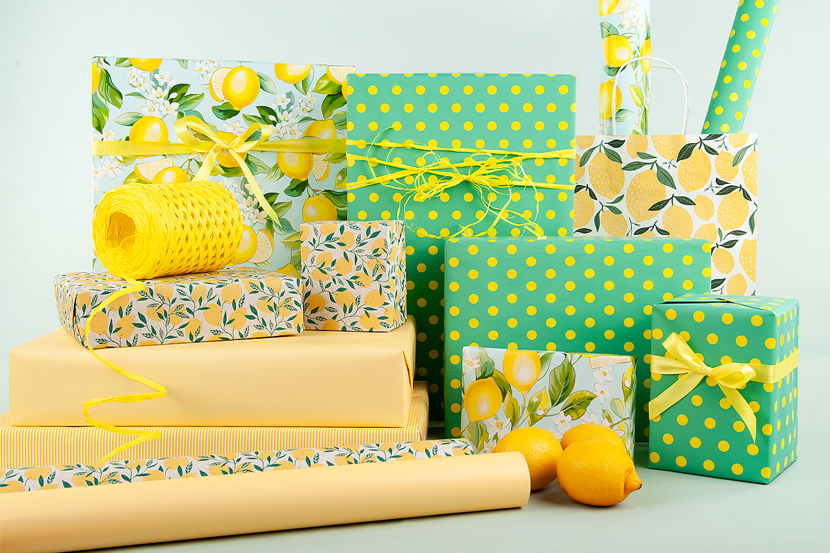 Gavepapir Lemon Branches - 6