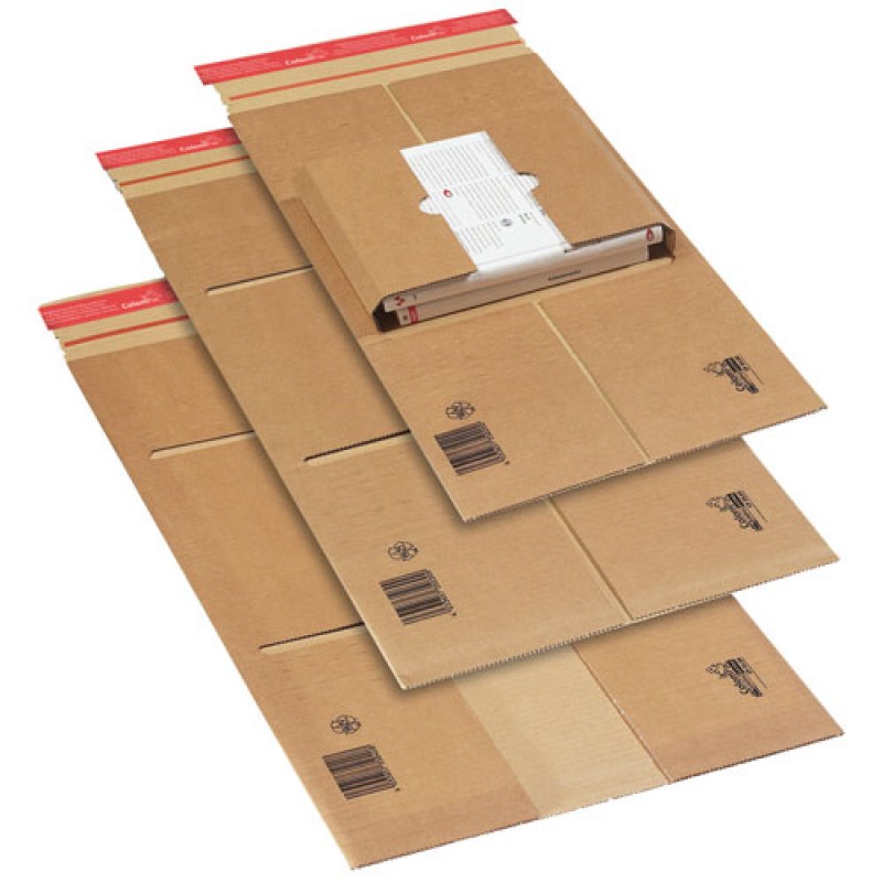 Bokomslag 35, ekstra sterk brun bølgepapp - 1