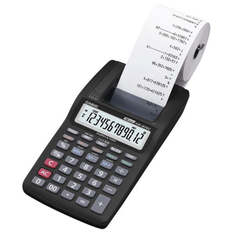 Utskriftskalkulator Casio HR-8RCE - 1