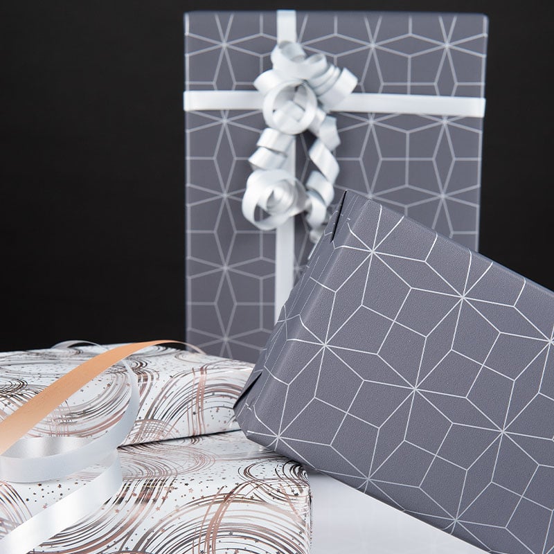 Gavepapir Graphic Grey - 3