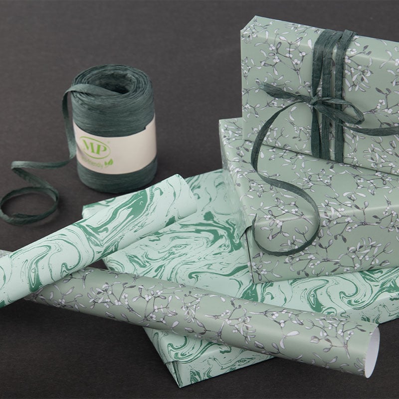 Gavepapir Green Marble - 2