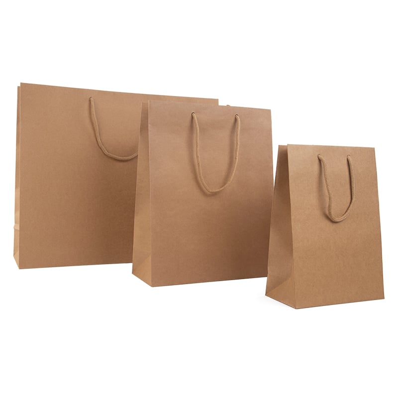 Papirpose lux natur kraft matt - 3