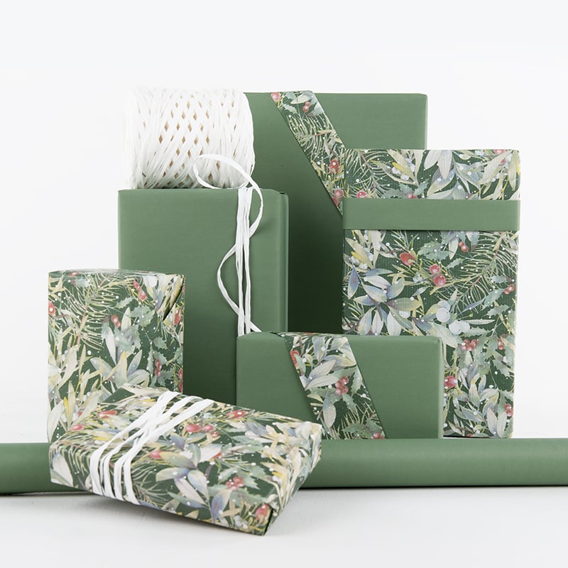 Gavepapir olive - 2