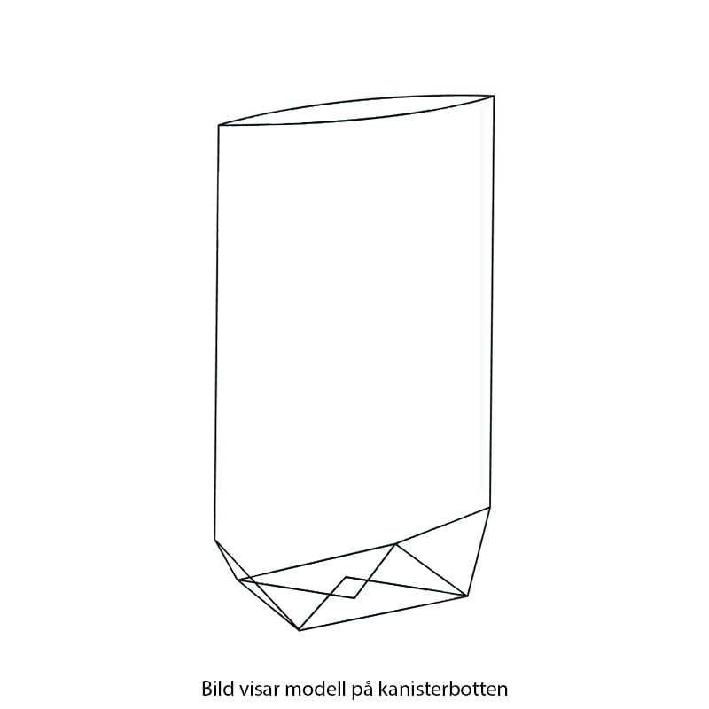 Cellofanpose kanister - Ekte cellofan - transparent - 2