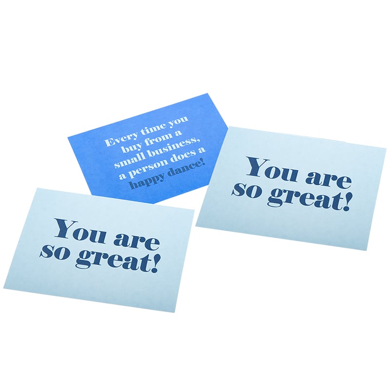 Takkekort Miami Blue "You are so great" LAGERSALG - 2