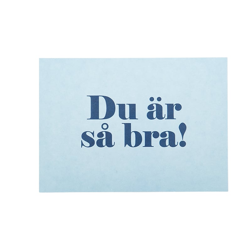 Takkekort Miami Blue "Du er så bra!" LAGERSALG - 1