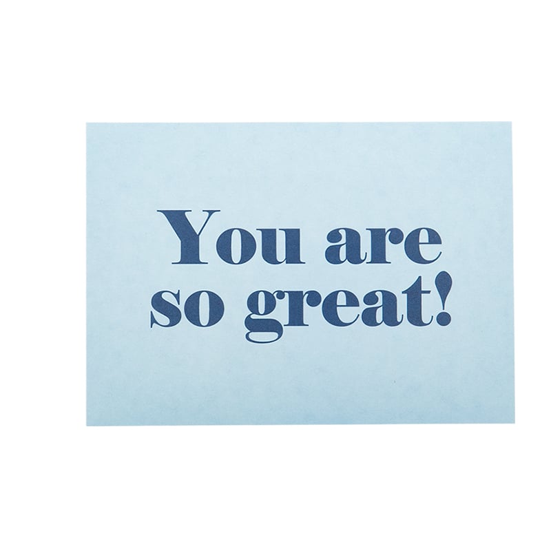Takkekort Miami Blue "You are so great"   LAGERSALG - 1