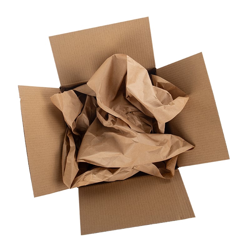 Pakkepapir 90g av resirkulert kraftpapir - 1