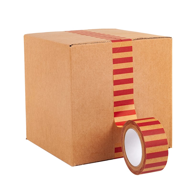 Pakketape i papir stripete - 1