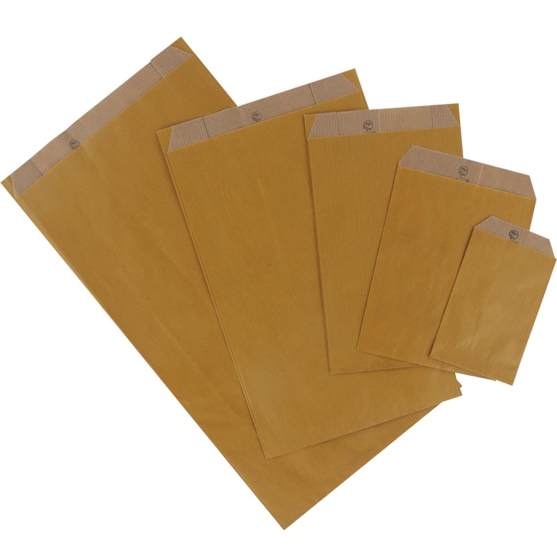 Flat papirpose Mustard - 1