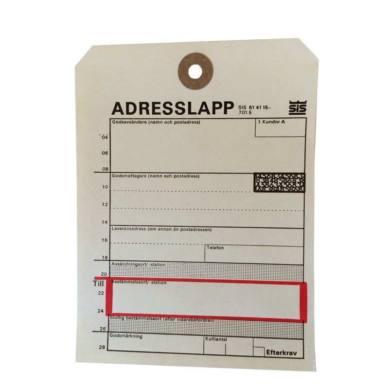 Adresseetiketter - 1