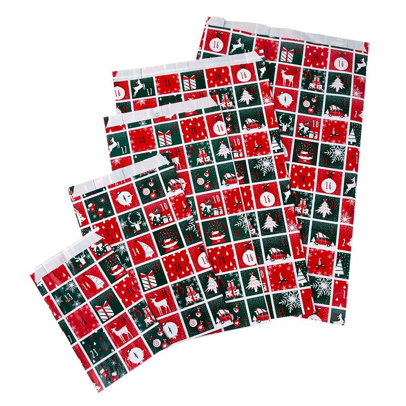 Papirpose flat Adventskalender Nyhet!
