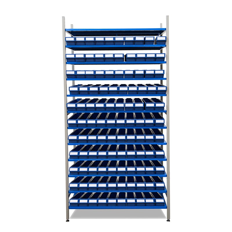 Komplett hylle 110 lagerbokser PPS Nr 3021 - 1