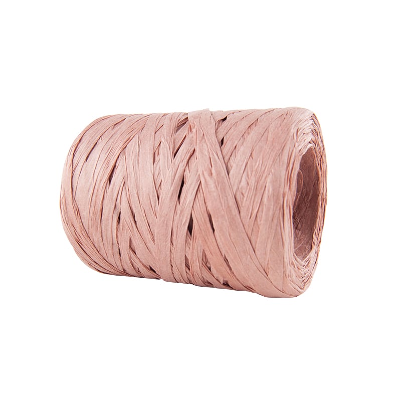 Papirbånd raffia gammelrosa - 2