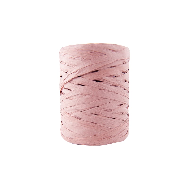 Papirbånd raffia gammelrosa - 1