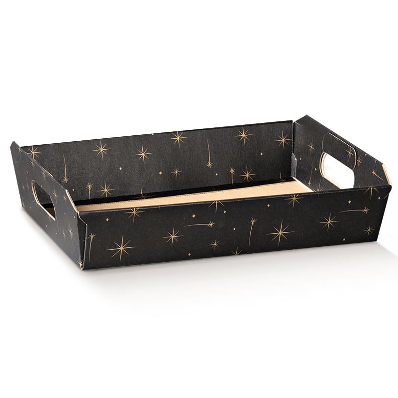 Pappbrett Constellation sort med håndtak