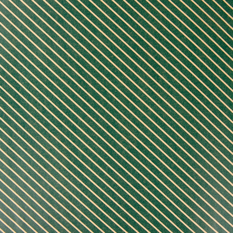 Gavepapir Elegant stripe grønn
