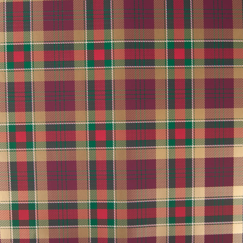 Gavepapir Tartan gull - 1