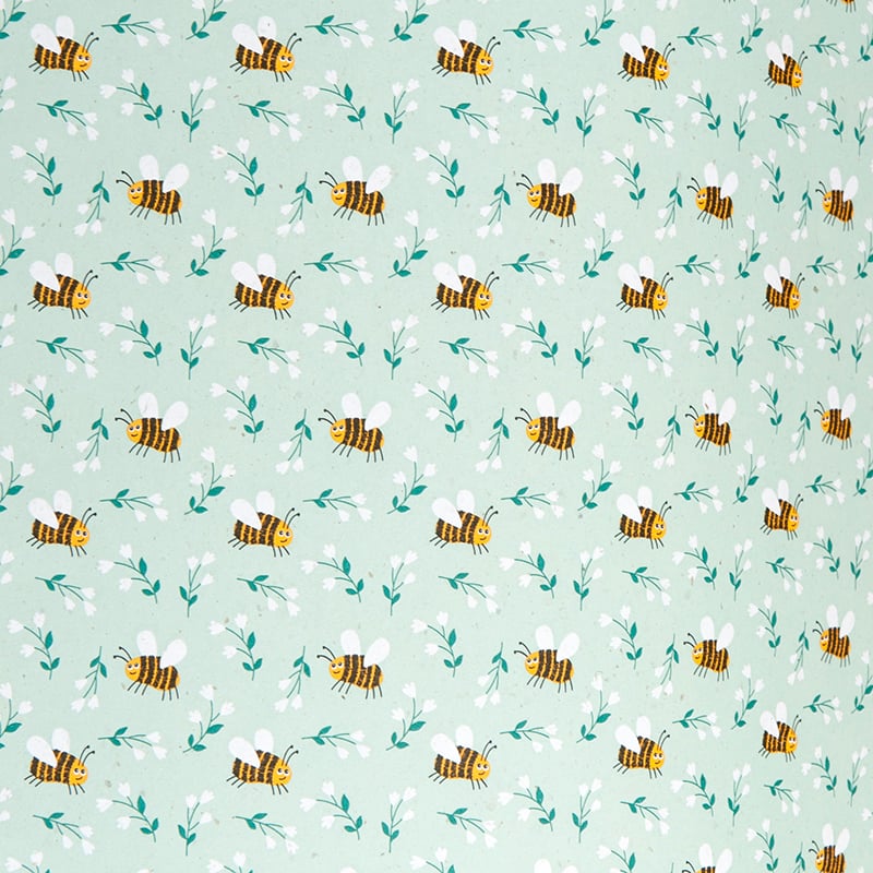Gavepapir Flower Bees - 1