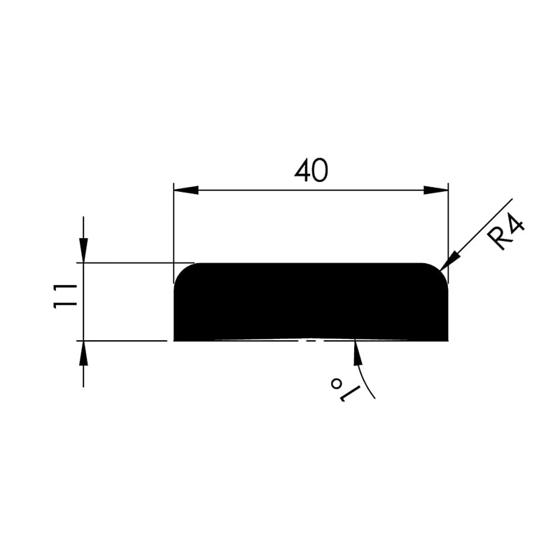 Noma Protect beskyttelsesprofil overflatebeskyttelse 40x11 mm - 2