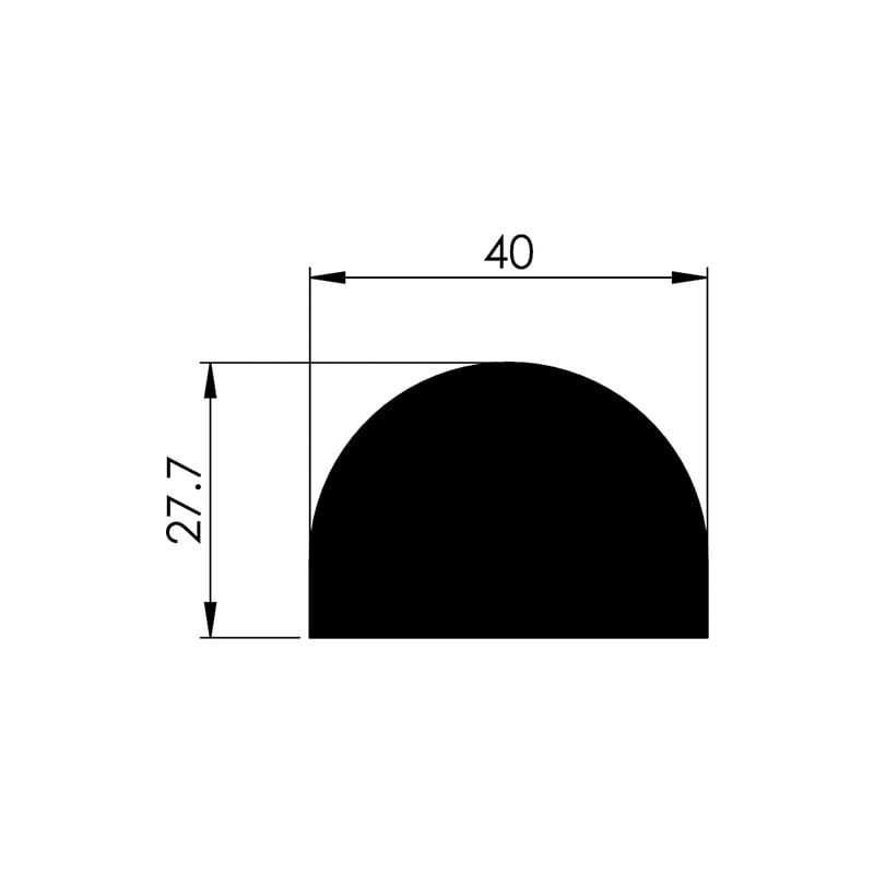 Noma Protect beskyttelsesprofil overflatebeskyttelse U-form 40x11 mm - 2