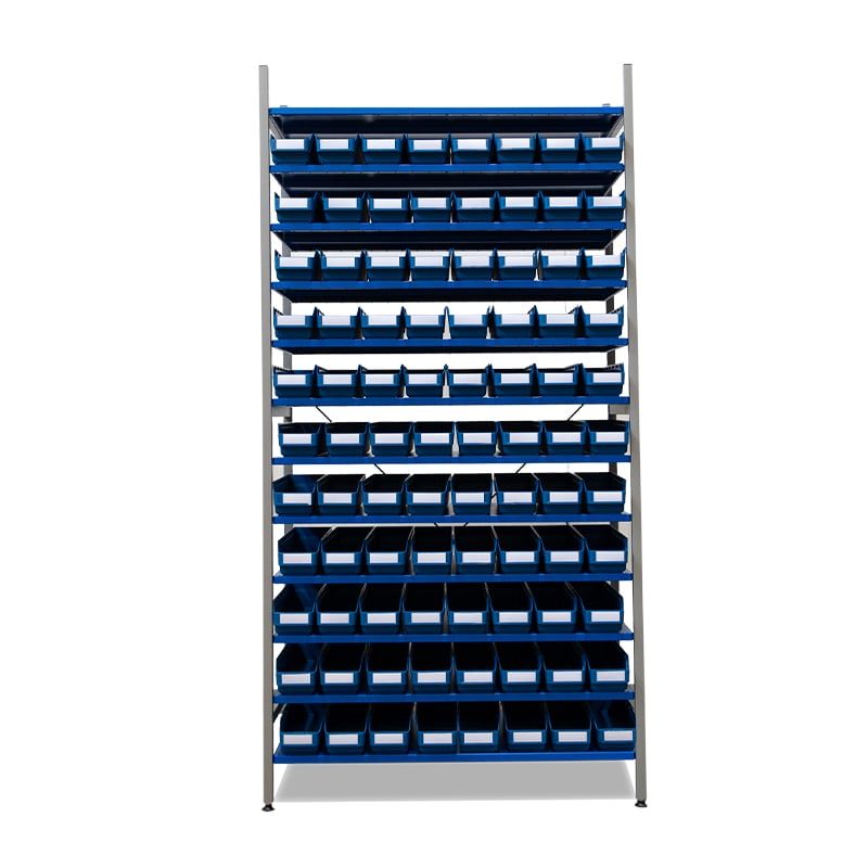 Komplett hylle, 88 stk. lagerbokser TERMO MO Nr 5012 - 1