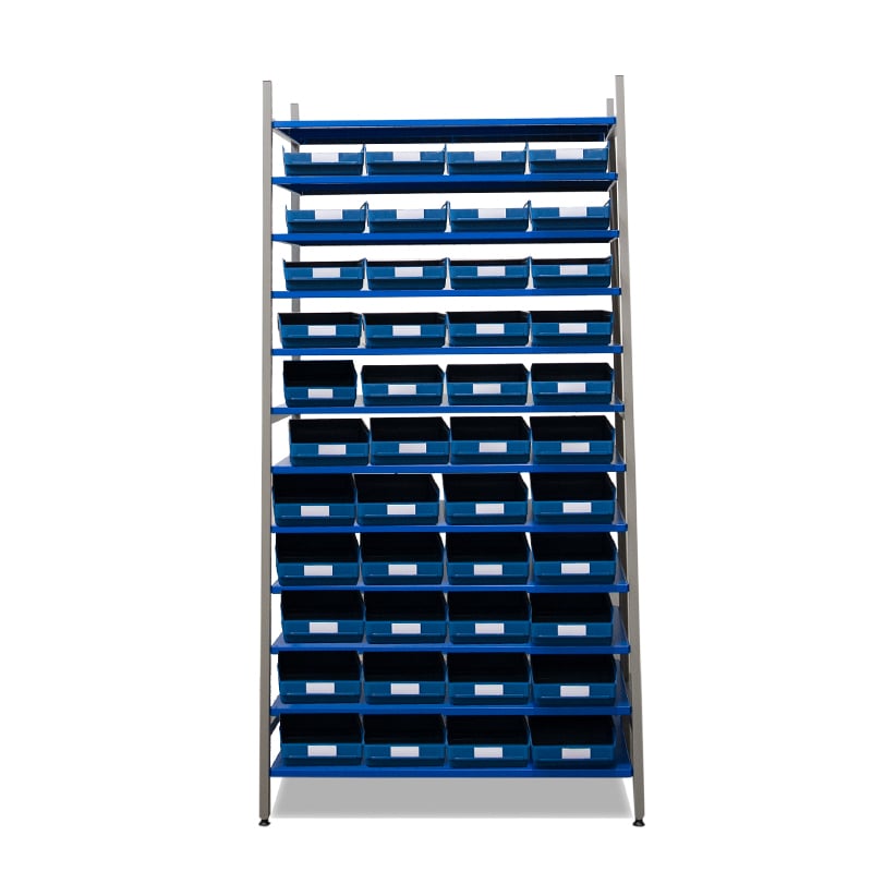 Komplett hylle, 44 lagerbokser  TERMO MO Nr 5018 - 1