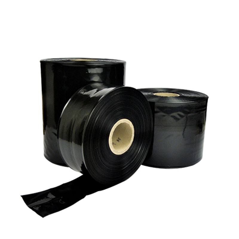 Sort PE-slange - 0,100 mm tykk - 1