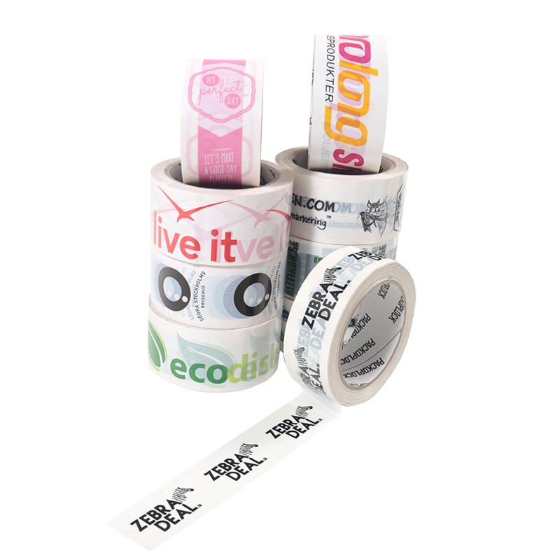 Pakketape PVC - hvit, brun & transparent tape. - 2