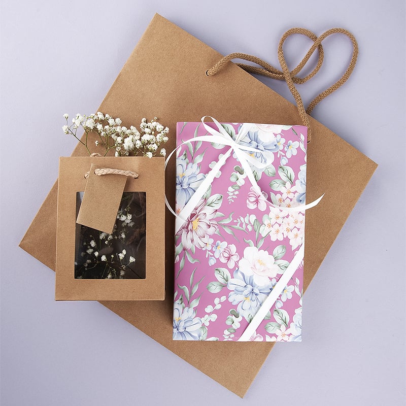 Gavepapir Watercolour Floral Mix - 8
