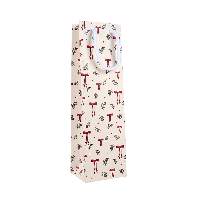 Flaskepose Winter Bows & Berries. Nyhet! Eget design! - 1